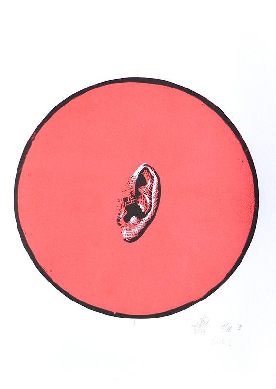 portrét kamarádky Šárky z profilu, formát A4